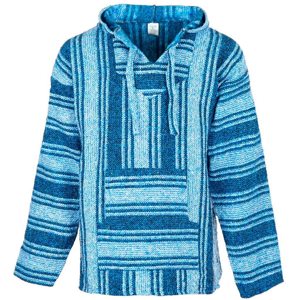 Baja Top - Bright Blue-Baja Hoodies-Siesta Crafts