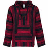 Baja Top - Red and Black-Baja Hoodies-Siesta Crafts