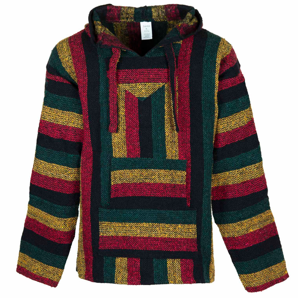 Baja Top - Rasta Blend-Baja Hoodies-Siesta Crafts