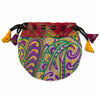 Recycled Sari Drawstring Pouch-Bags & Purses-Siesta Crafts