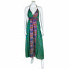 Recycled Sari Tie Up Halter Dress