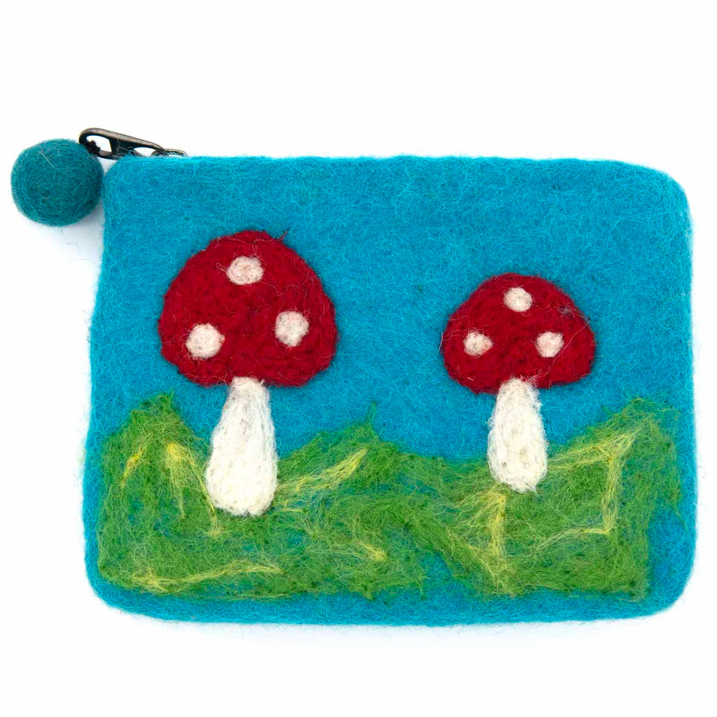 Mushroom Felt Purse