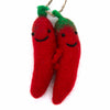 Chilli Pair Felt Hanging Decoration-Home Décor-Siesta Crafts