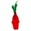 Wonky Carrot Felt Hanging Decoration