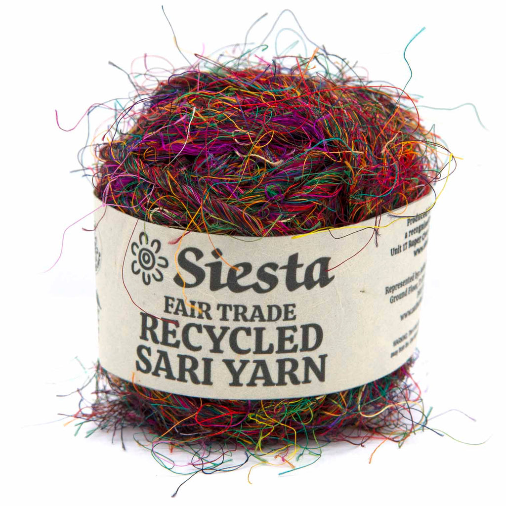 Recycled Sari Material Yarn