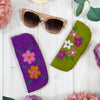 Flower Felt Glasses Case