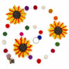 String of Felt Sunflowers-Home Décor-Siesta Crafts