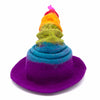 Collapsible Rainbow Witch Felt Hat-Hats-Siesta Crafts