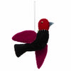 Embroidered Felt Bird Hanging