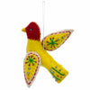 Embroidered Felt Bird Hanging