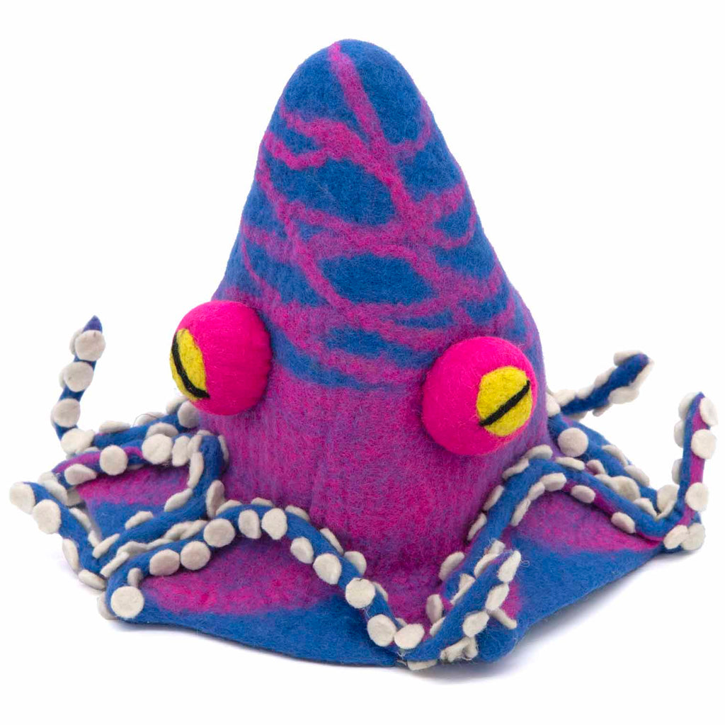 Octopus Felt Hat-Hats-Siesta Crafts