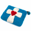 Cross Felt Purse