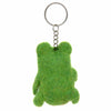 Frog with Rainbow Heart Felt Keyring-Keyrings & Bag Charms-Siesta Crafts