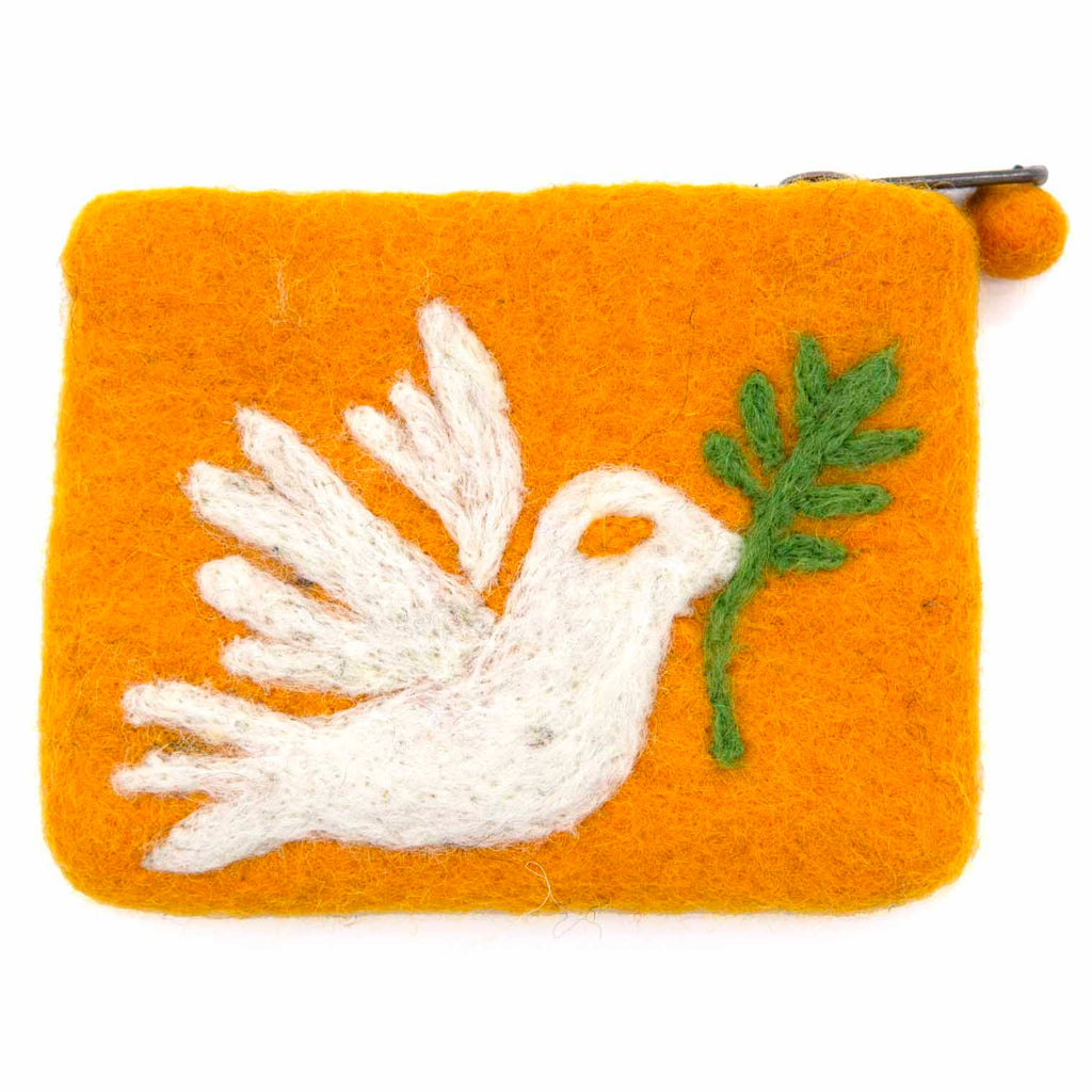 Dove Felt Purse-Bags & Purses-Siesta Crafts