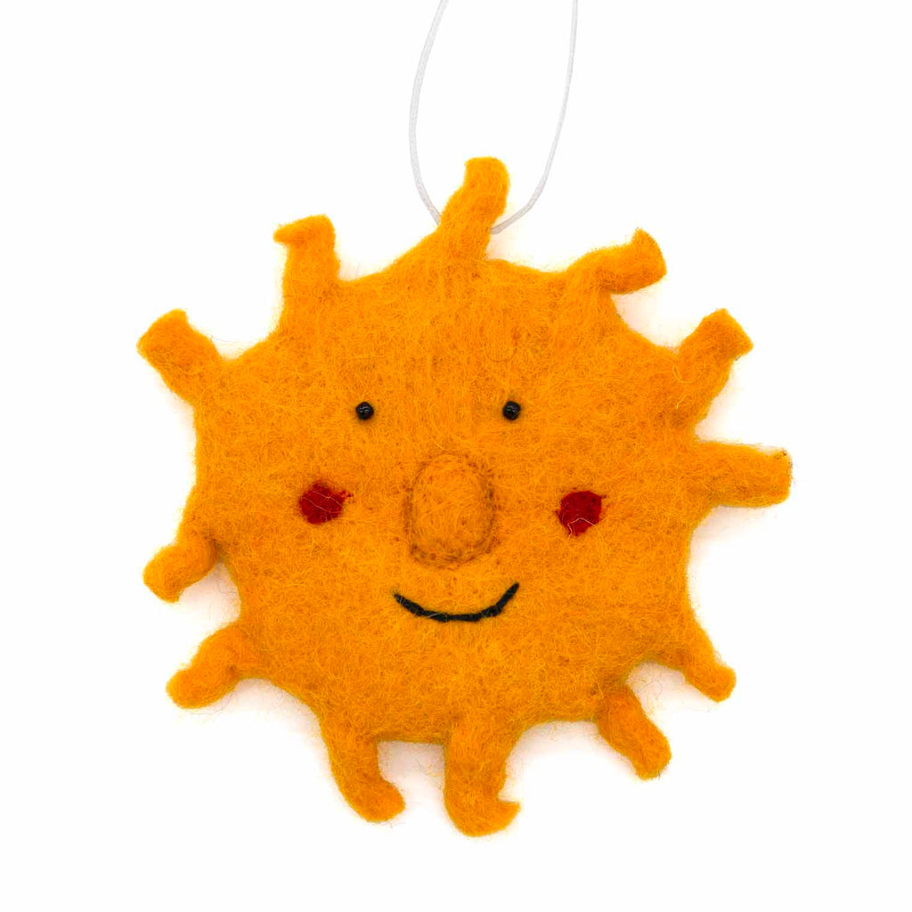 Smiling Sun Felt Hanging