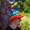 Rainbow Felt Fairy Hat