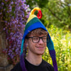 Rainbow Felt Earflap Hat