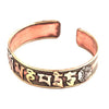 Om Mani Copper Bracelet-Bracelets & Wristbands-Siesta Crafts