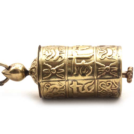 Prayer Wheel Pendant-Necklaces & Pendants-Siesta Crafts