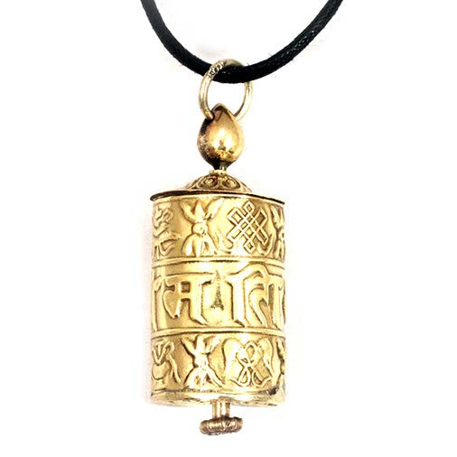 Prayer Wheel Pendant-Necklaces & Pendants-Siesta Crafts