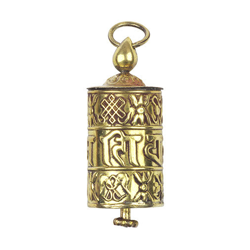 Prayer Wheel Pendant-Necklaces & Pendants-Siesta Crafts