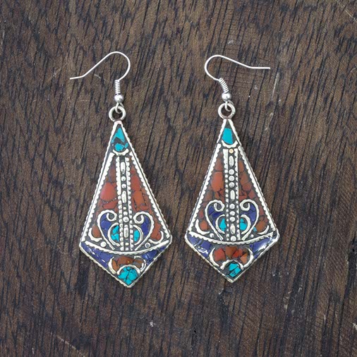 Metal Shield Earrings