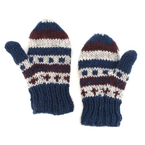 Mixed Knitted Mittens