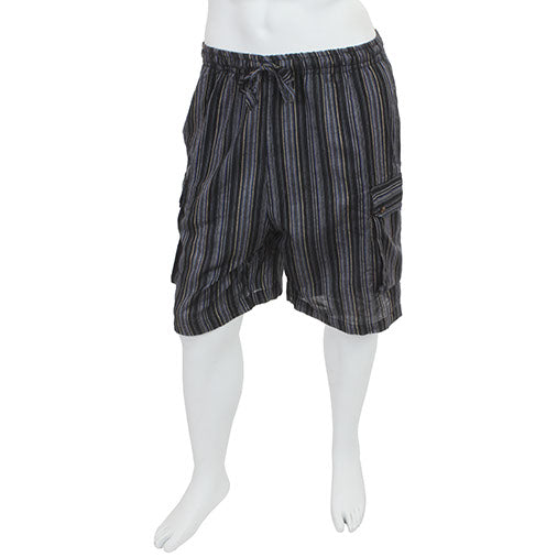 Nepalese Stripe Board Shorts-Shorts-Siesta Crafts