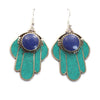 Cyan Fatima Earrings