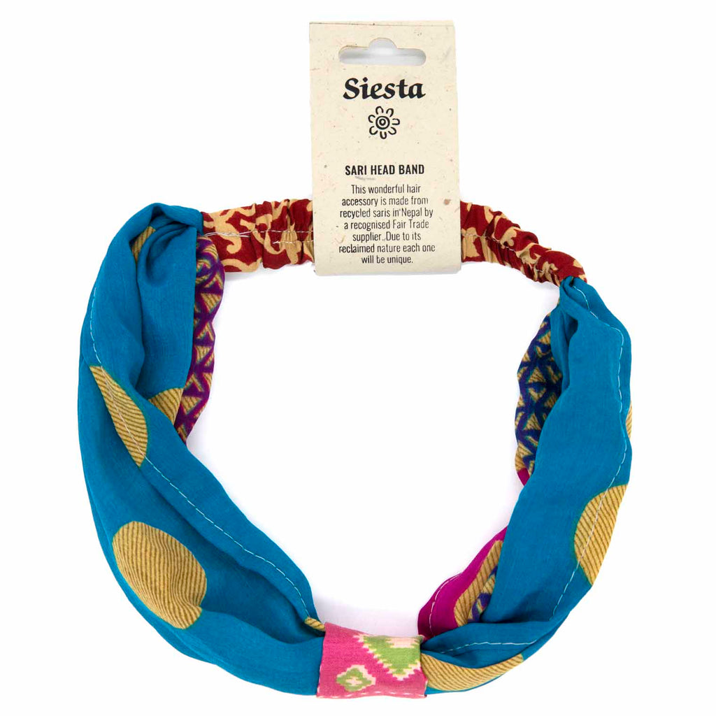 Recycled Sari Knot Headband-Hair Accessories-Siesta Crafts