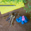 Elephant Felt Keyring