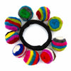 Swirl Bobble Felt Scrunchie