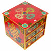 Tibetan Style Set of Three Drawers - Flowers No.392