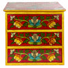 Tibetan Style Set of Three Drawers - Flowers No.398