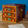 Tibetan Style Set of Three Drawers - Flowers No.398