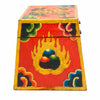 Tibetan Style Orange Cheppu Pyramid Chest