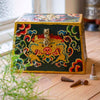 Tibetan Style Dark Green Cheppu Pyramid Chest