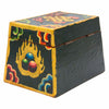 Tibetan Style Dark Green Cheppu Pyramid Chest