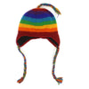 Chunky Rainbow Earflap Hat-Hats-Siesta Crafts