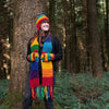 Chunky Rainbow Earflap Hat