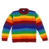 Rainbow Stripy Jumper-Jumpers, Hoodies & Cardigans-Siesta Crafts