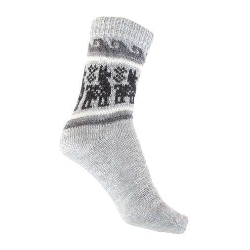 Winter Llama Socks-Socks & Legwarmers-Siesta Crafts