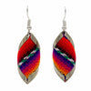 Diamond Shell Peruvian Fabric Earrings