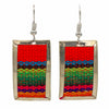 Flat Peruvian Fabric Earrings