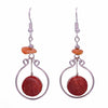 Stone Circle Earrings