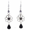 Stone Drop Flower Earrings