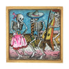 Harpist in Party Folk Art Frame