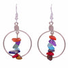 Stone Hoop Earrings-Earrings-Siesta Crafts