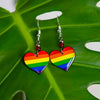 Rainbow Heart Earrings