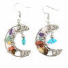 Crescent Moon and Stone Earrings-Earrings-Siesta Crafts